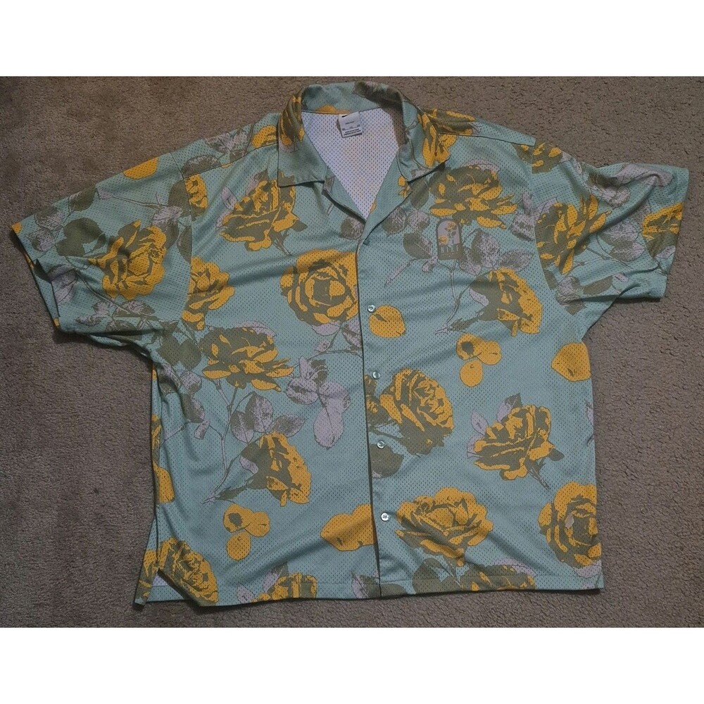 Nike Dri-FIT Rose City Button Front Mesh Shirt Men’s Size 2XL